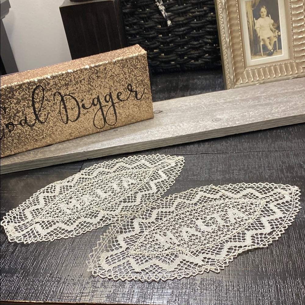 Handmade Lace Doilies - Set of 2 From Malta!